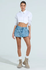 ALL ABOUT IT DENIM BUBBLE SKIRT
