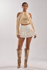 CATCHING FEELING FRINGE SWEATER
