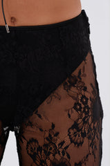 DRESSED TO IMPRESS LACE FLARE LEGGING