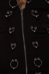 ALL OVER PIERCING BLAZER DRESS