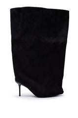AZALEA WANG ABAWI BLACK EXTREME BOOT IN SUEDE