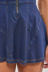 AUDREY DENIM MINI DRESS