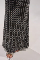 DRESSED UP WITH NOWHERE TO GO RHINESTONE MAXI DRESS