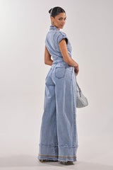 AT LEAST I LOOK CUTE DENIM JUMPSUIT