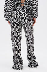 BARI CHECKERED TROUSER