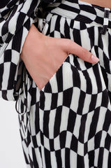BARI CHECKERED TROUSER