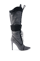 CHARLOTT BLACK STILETTO BOOT
