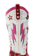 AZALEA WANG CHEONA RED MULTI WESTERN BOOT