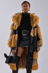 COSMO PATCHWORK FAUX FUR