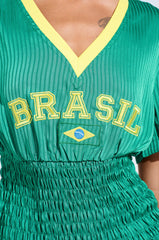 BRASIL RUCHED JERSEY