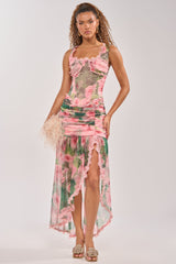 DREAMING FLORAL MAXI SKIRT