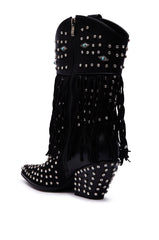 AZALEA WANG GREYSON BLACK BOOTIE