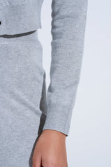 COZY LUXE CREW NECK CARDIGAN