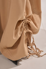 DRAMA RUCHED JOGGER IN KHAKI