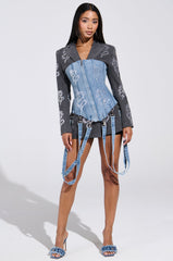 DRAGON SENSE EMBELLISHED CORSET