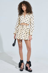 ALL ABOUT ME POLKA DOT POPLIN TOP