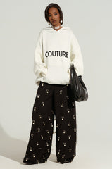 COUTURE OVERSIZED HOODED SWEATER