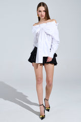 BOWED UP BLOUSE
