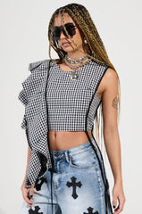 EASY ME GINGHAM BLOUSE