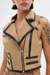 EAST HAMPTON VEST IN BROWN