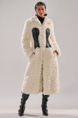 BUY ME ROSES CORSETED FUR COAT