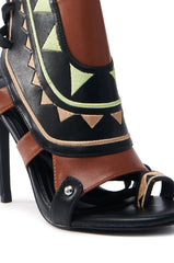AZALEA WANG MERAKI BLACK AND BONE SANDAL