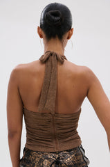 DEEP IN LOVE SLINKY HALTER NECK