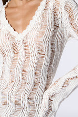 CAN'T COVER ME UP CROCHET MINI DRESS