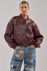 CHARLI PATCHWORK BOMBER