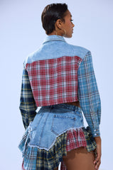 AUTUMN VIBES PLAID BUTTON DOWN