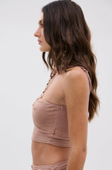 DAYDREAMING SLINKY HALTER BLOUSE