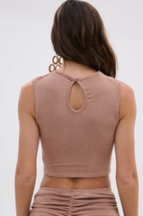 DAYDREAMING SLINKY HALTER BLOUSE