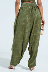 CROIX DROP CROTCH PLISSE PANT