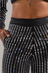 DONT STARE TOO HARD RHINESTONE TROUSER