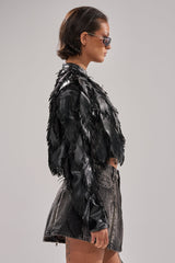 AVANT GARDE LASER CUT BOMBER