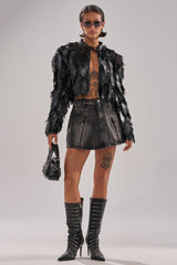 AVANT GARDE LASER CUT BOMBER