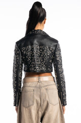 ALL ABOUT THE GROMMETS MOTO JACKET