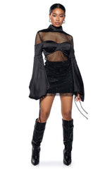 ASHLEY SATIN RHINESTONE MINI DRESS