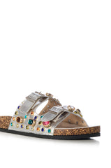 AZALEA WANG BAYLEAVES SILVER EMBELLISHED SANDAL