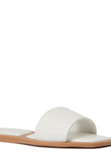 AZALEA WANG CELESTIN WHITE FLAT SANDAL