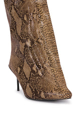 AZALEA WANG COUTURE CRAZY SNAKE BOOT