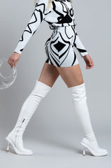 AZALEA WANG EMERIE WHITE BOOT