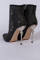 AZALEA WANG KNOCKOUT STILETTO BOOTIE IN BLACK