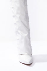 AZALEA WANG LIKE RAIN IN THE SUN WEDGE BOOT IN WHITE