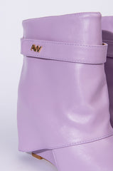 AZALEA WANG OFF THE GRID WEDGE BOOTIE IN PURPLE