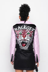 AZALEA WANG PRETTY MESS GRAFFITI JACKET