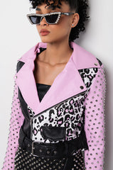 AZALEA WANG PRETTY MESS GRAFFITI JACKET
