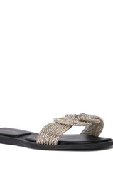 AZALEA WANG TAMBOURINE BLACK SANDAL
