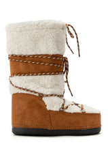 AZALEA WANG VALENTINA SUEDE BOOT IN TAN