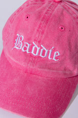 BADDIE PINK HAT